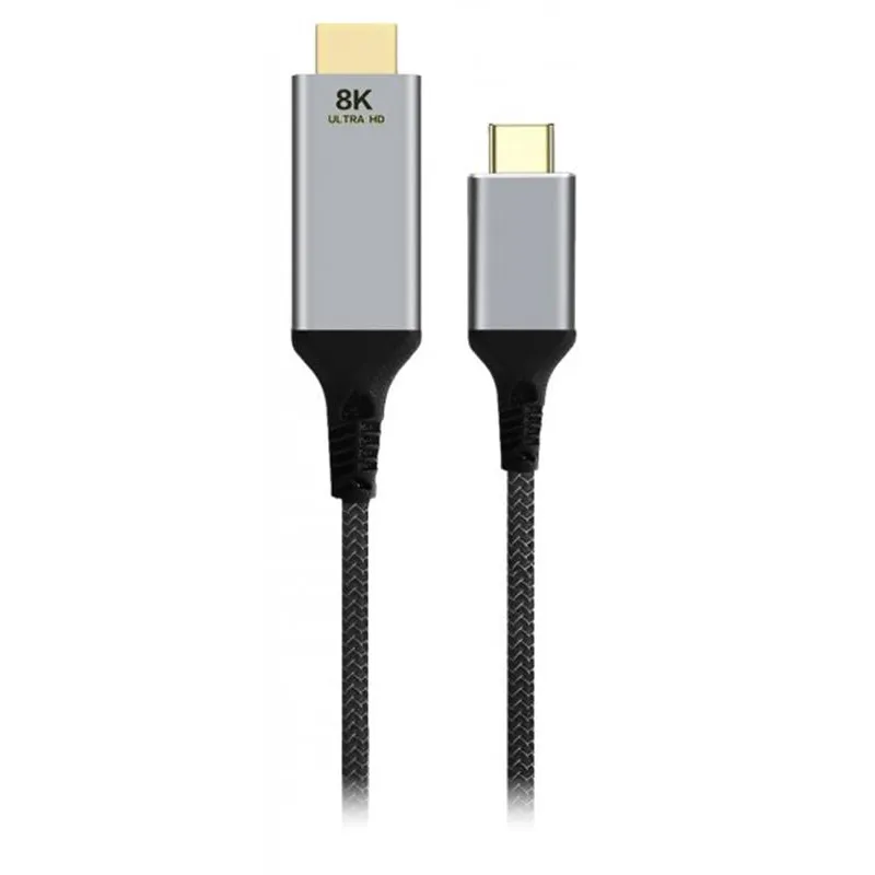 Кабель Cablexpert USB Type-C - HDMI (M/М), 2 м, чорний (A-CM-HDMIM8K-2M) - мініатюра 2