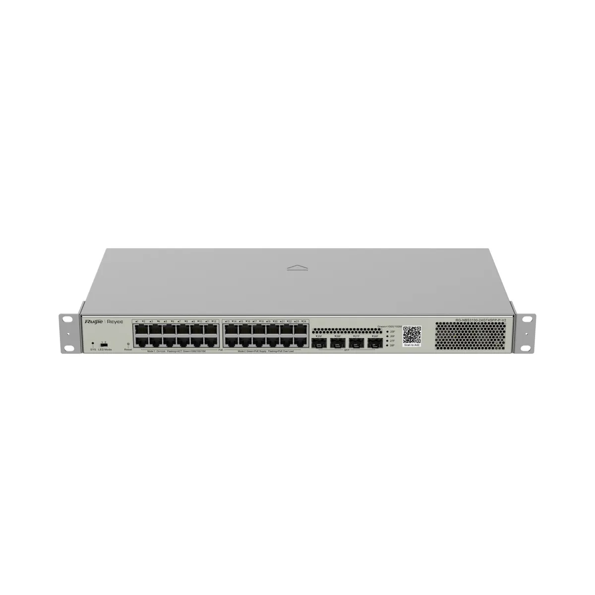 Комутатор Ruijie Reyee RG-NBS3100-24GT4SFP-P-V2 - мініатюра 2
