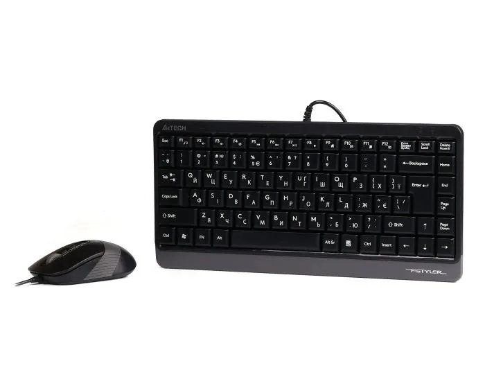 Комплект (клавіатура, миша) A4Tech Fstyler F1110 Grey USB - мініатюра 5