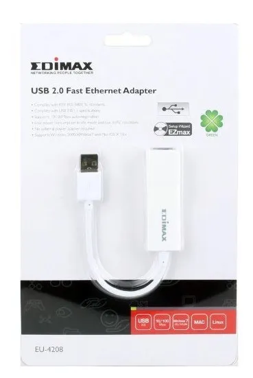 Мережевий адаптер Edimax EU-4208 USB - зображення 1
