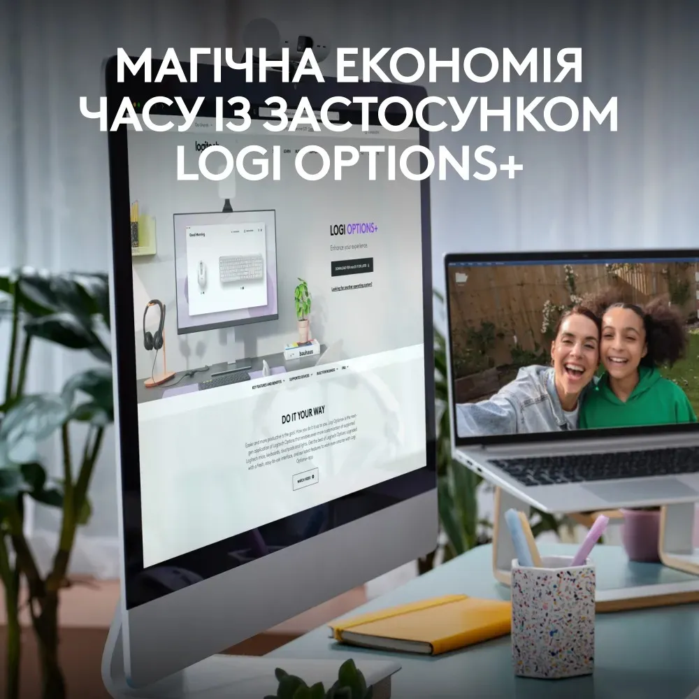 Комплект (клавіатура, миша) бездротовий Logitech Signature Slim Combo MK950 OffWhite (920-012491) - мініатюра 5