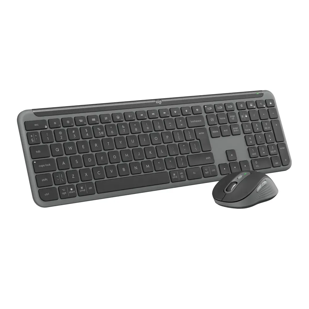Комплект (клавіатура, миша) бездротовий Logitech Signature Slim Combo MK950 Graphite (920-012490) - мініатюра 2
