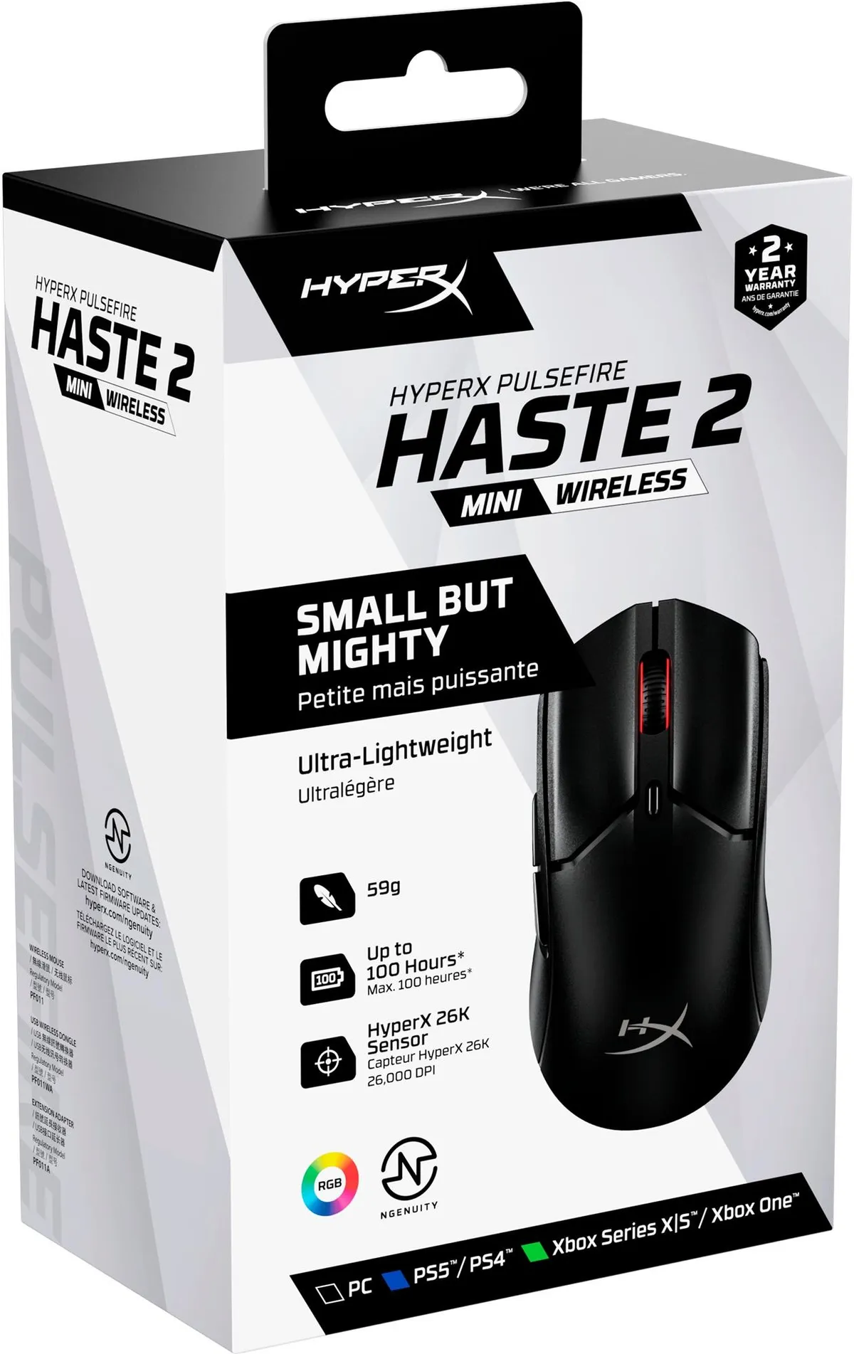 Миша HyperX Pulsefire Haste 2 mini Black (7D388AA) - мініатюра 11
