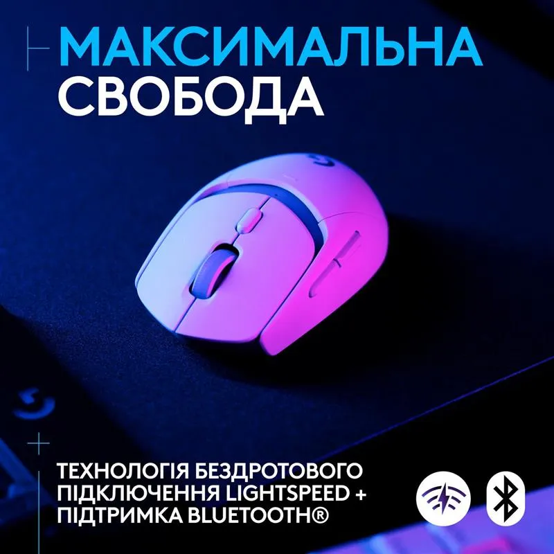 Миша бездротова Logitech G309 White (910-007207) - мініатюра 3