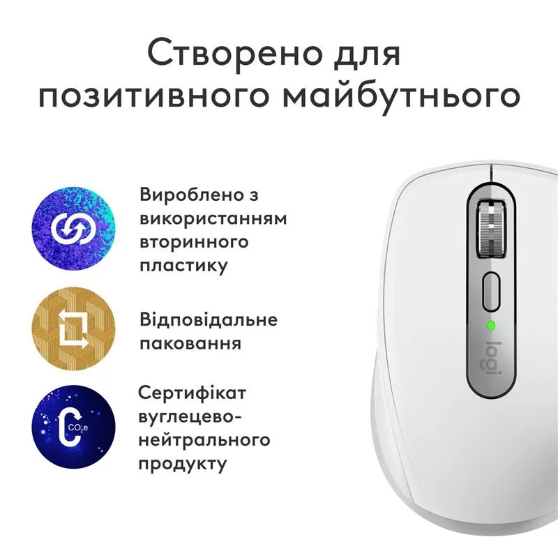 Миша бездротова Logitech MX Anywhere 3S for Mac Pale Grey (910-006946) - мініатюра 12