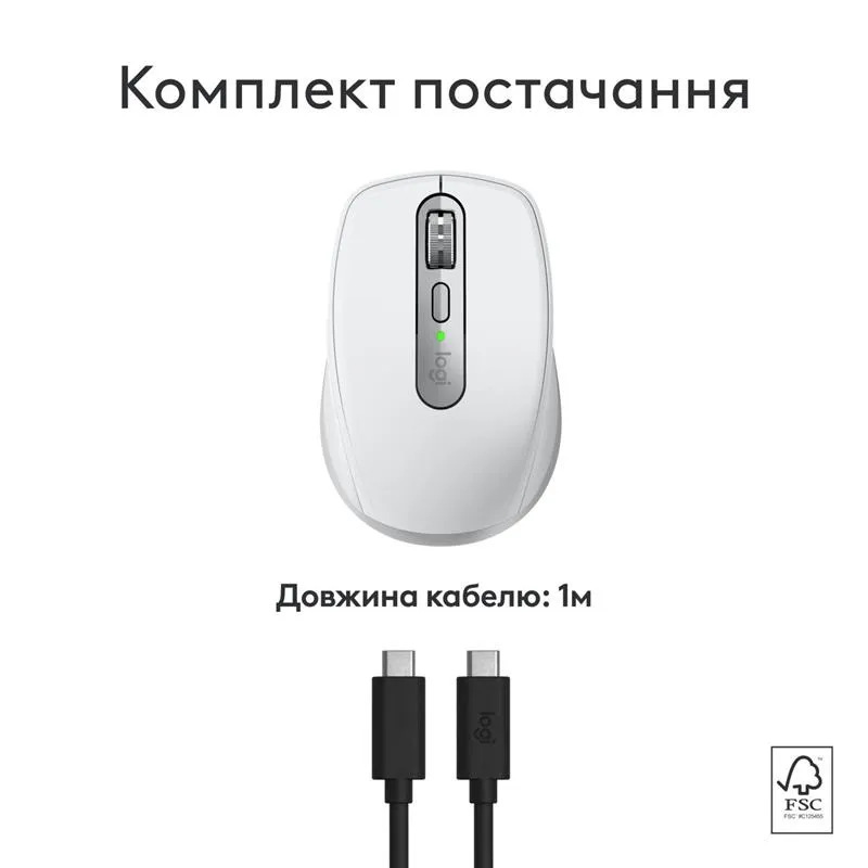 Миша бездротова Logitech MX Anywhere 3S for Mac Pale Grey (910-006946) - мініатюра 13