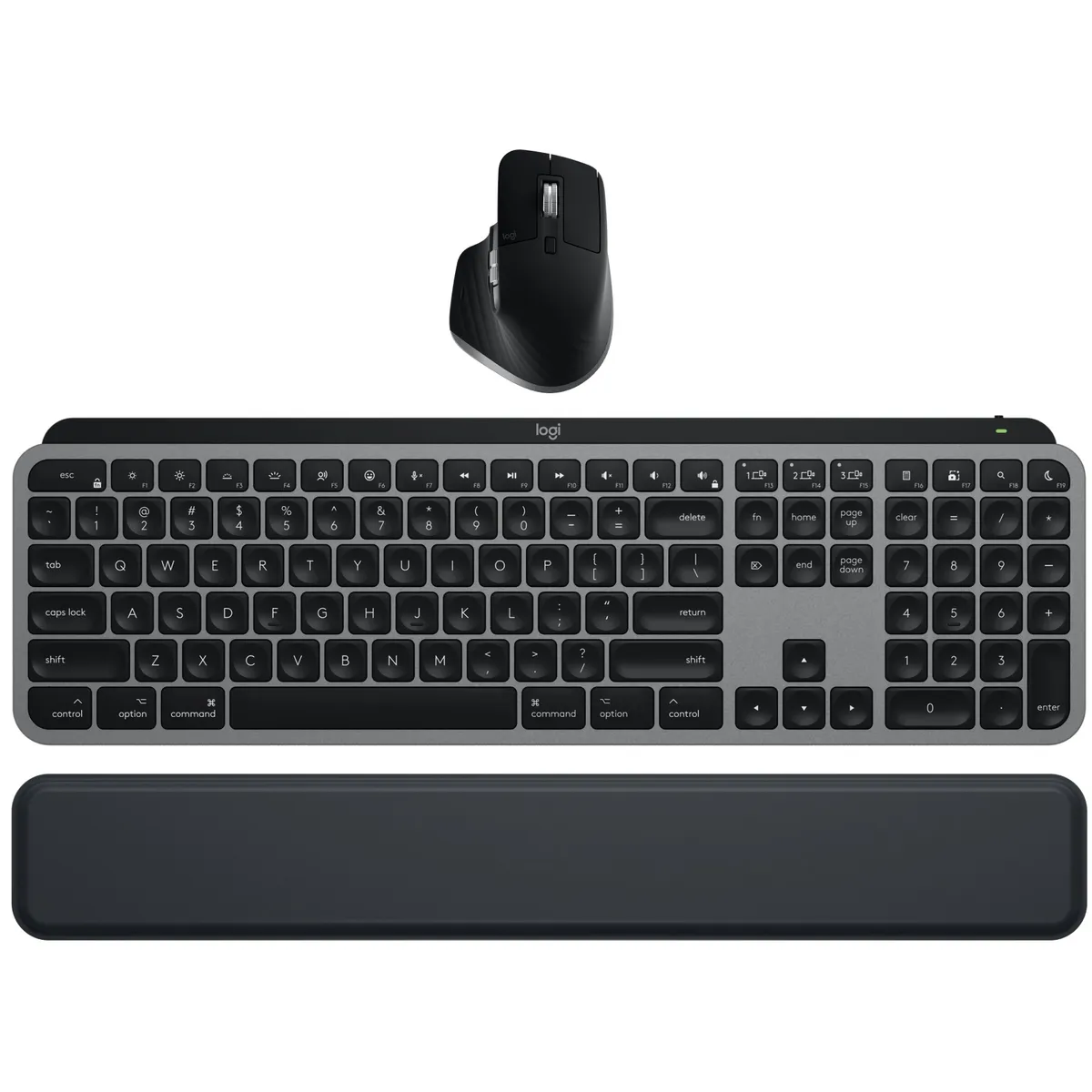 Комплект (клавіатура, миша) бездротовий Logitech MX Keys S Combo for Mac Space Grey (920-012845) - зображення 1