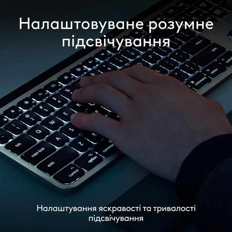 Комплект (клавіатура, миша) бездротовий Logitech MX Keys S Combo for Mac Space Grey (920-012845) - мініатюра 8