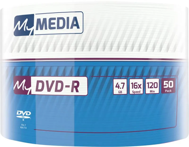 Диски DVD-R MyMedia (69200) 4.7GB, 16x, Matt Silver Wrap, 50шт - зображення 1