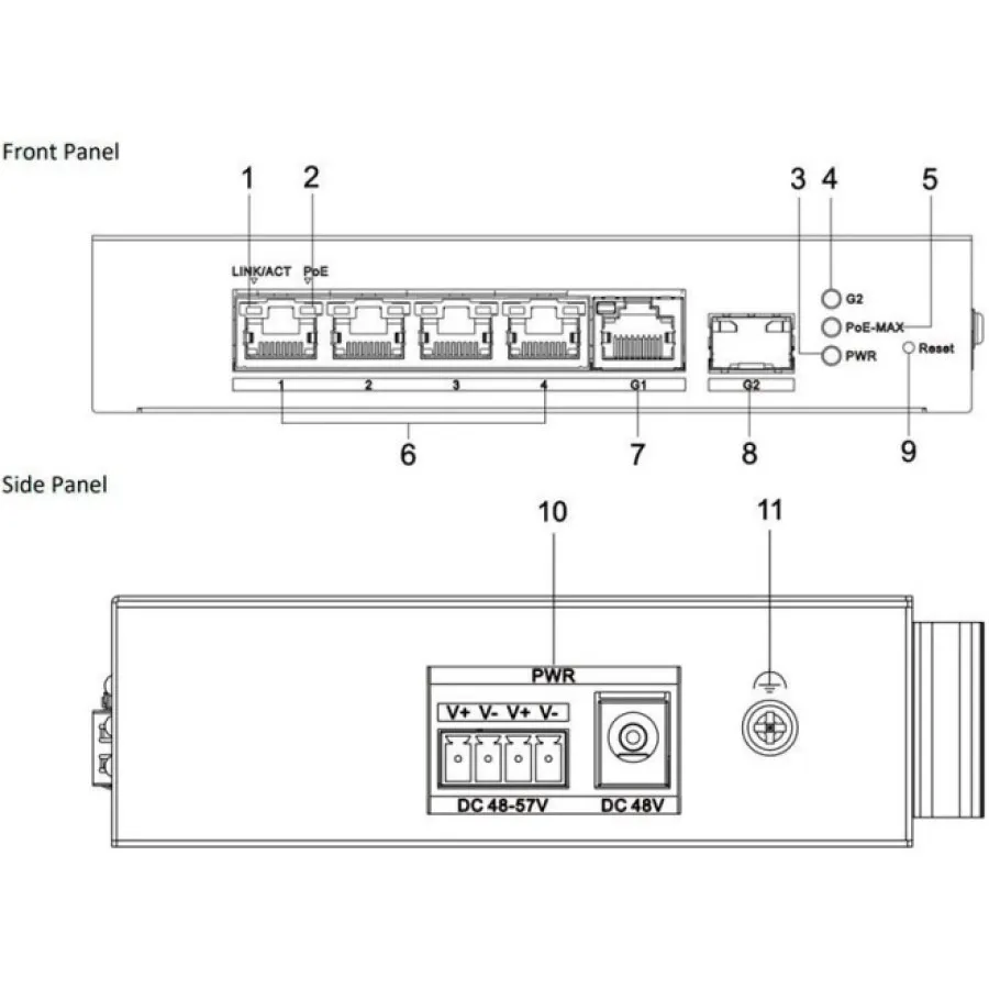 Комутатор Hikvision DS-3T1306P-SI/HS - мініатюра 5