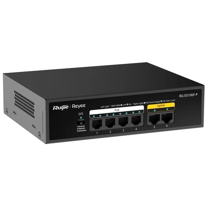 Комутатор Ruijie Reyee RG-ES106F-P - зображення 1