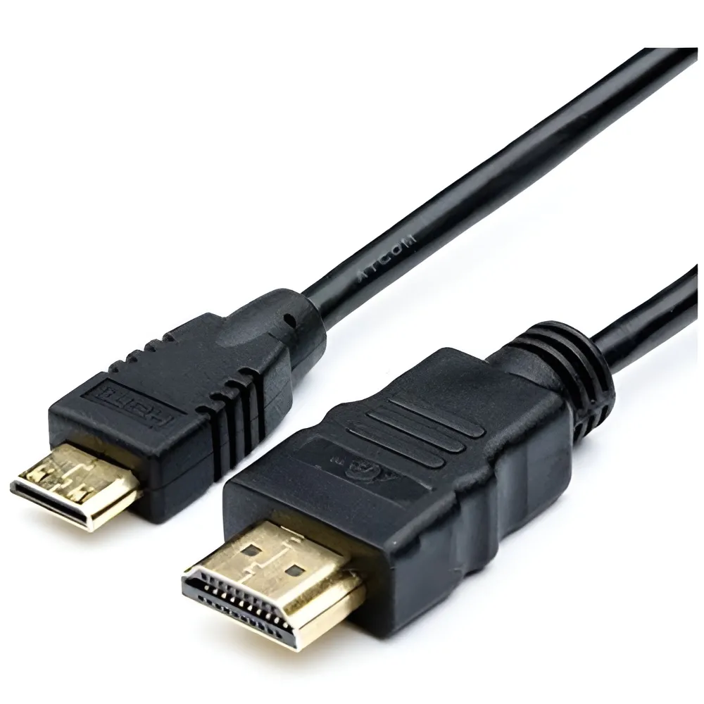 Кабель Atcom HDMI - mini-HDMI V 1.4 (M/M), 3 м, Black (11503) пакет - зображення 1
