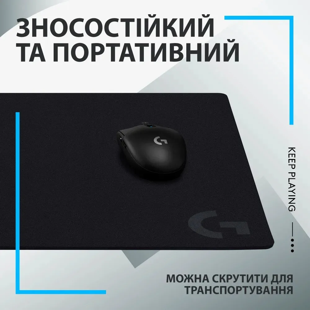 Ігрова поверхня Logitech G640 Black (943-000799) - мініатюра 3