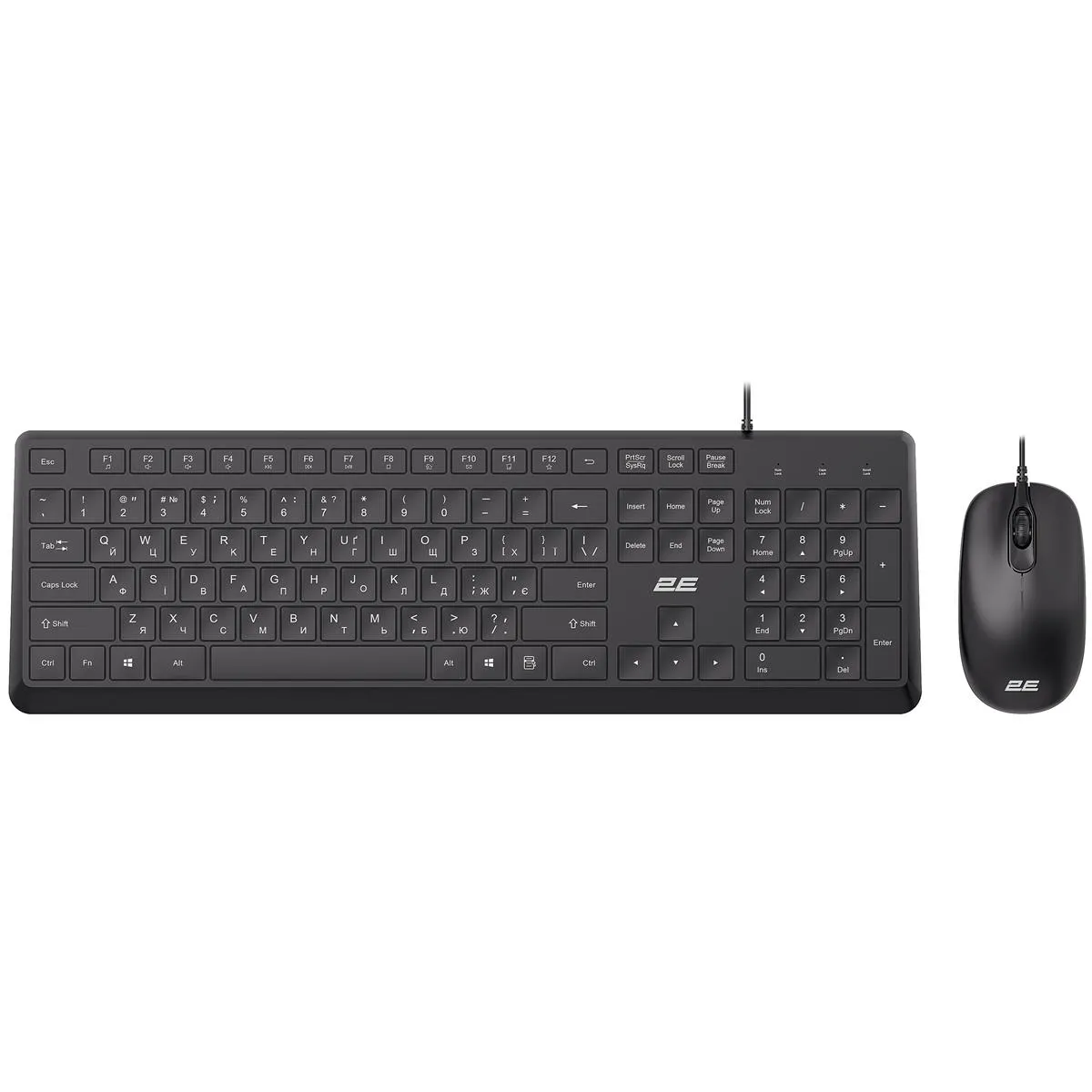 Комплект (клавіатура, миша) 2E MK405 Black (2E-MK405UBK_UA) - зображення 1