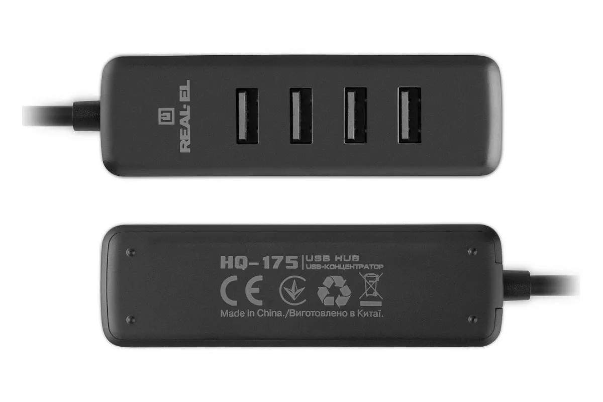 USB-хаб REAL-EL HQ-175 4 ports - мініатюра 2