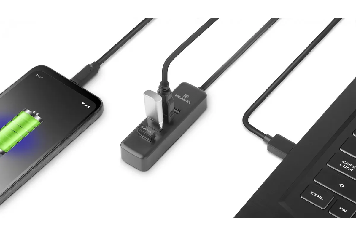 USB-хаб REAL-EL HQ-175 4 ports - мініатюра 8