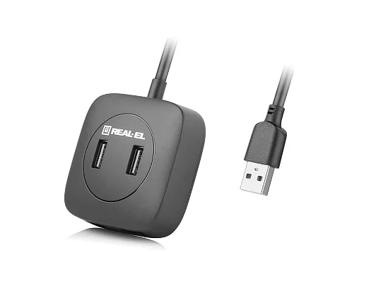 USB-хаб REAL-EL HQ-177 4 ports - зображення 1