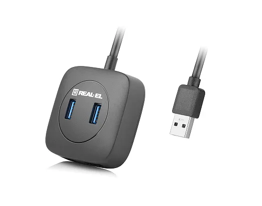 USB-хаб REAL-EL HQ-187 4 ports - зображення 1