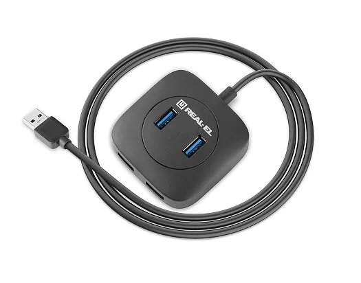 USB-хаб REAL-EL HQ-187 4 ports - мініатюра 5
