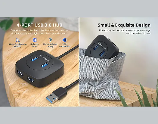 USB-хаб REAL-EL HQ-187 4 ports - мініатюра 9