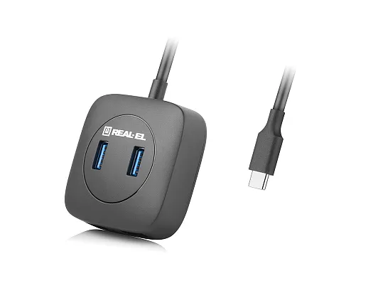USB-хаб REAL-EL CQ-407 4 ports - зображення 1