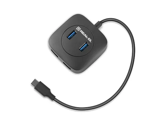 USB-хаб REAL-EL CQ-407 4 ports - мініатюра 5