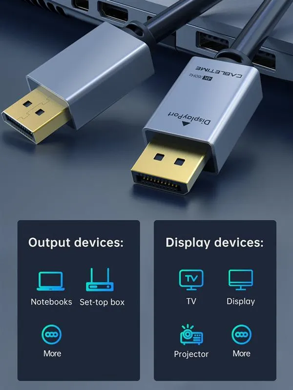 Кабель Cabletime DisplayPort - DisplayPort (M/M), 1.8 м (CD20K) - мініатюра 4