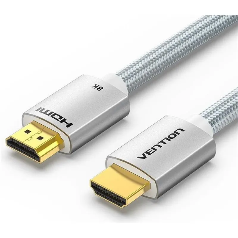 Кабель Vention HDMI - HDMI V 2.1 (M/M), 1 м, Silver (ALCIF) - зображення 1