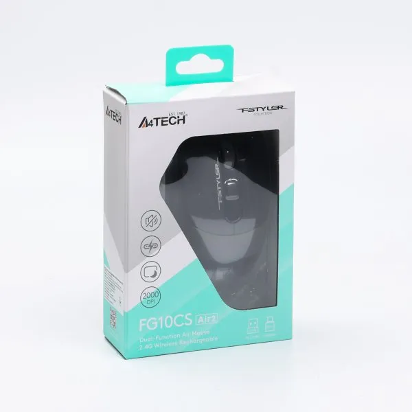 Миша бездротова A4Tech Fstyler FG10CS Air2 Stone Grey - мініатюра 8