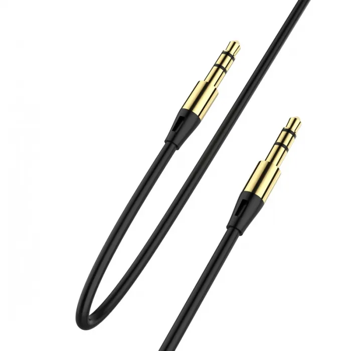 Аудіо-кабель SkyDolphin SR07 3.5 мм - 3.5 мм (M/M), 1 м, Black (SDAUX-000052) - зображення 1