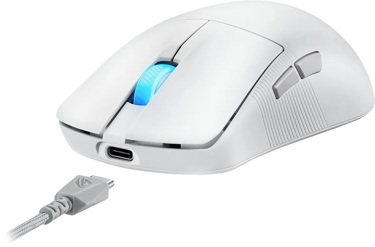 Миша бездротова Asus ROG Harpe Ace Aim Mini White (90MP03Z0-BMUA10) - мініатюра 7