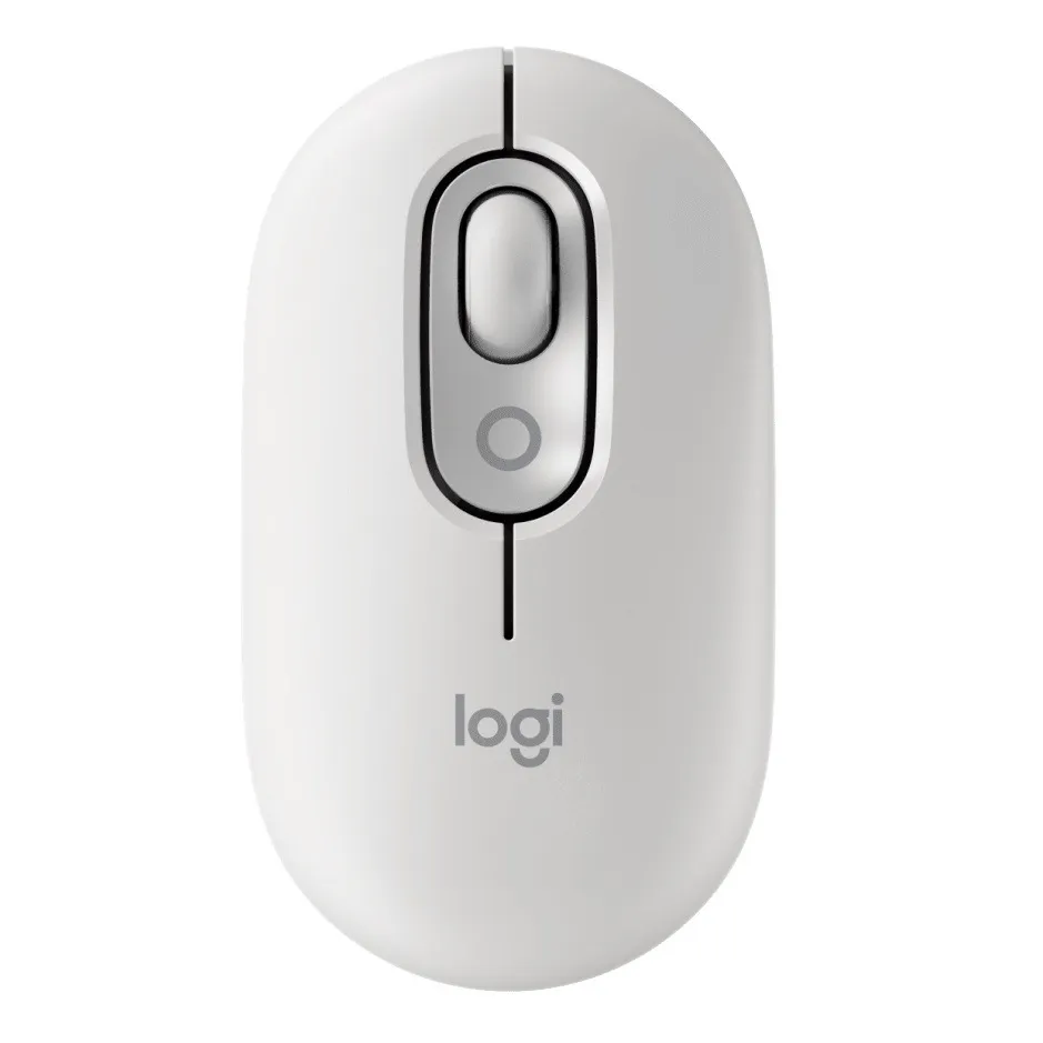 Миша бездротова Logitech Pop Mouse with Emoji Off-White (910-007411) - мініатюра 12