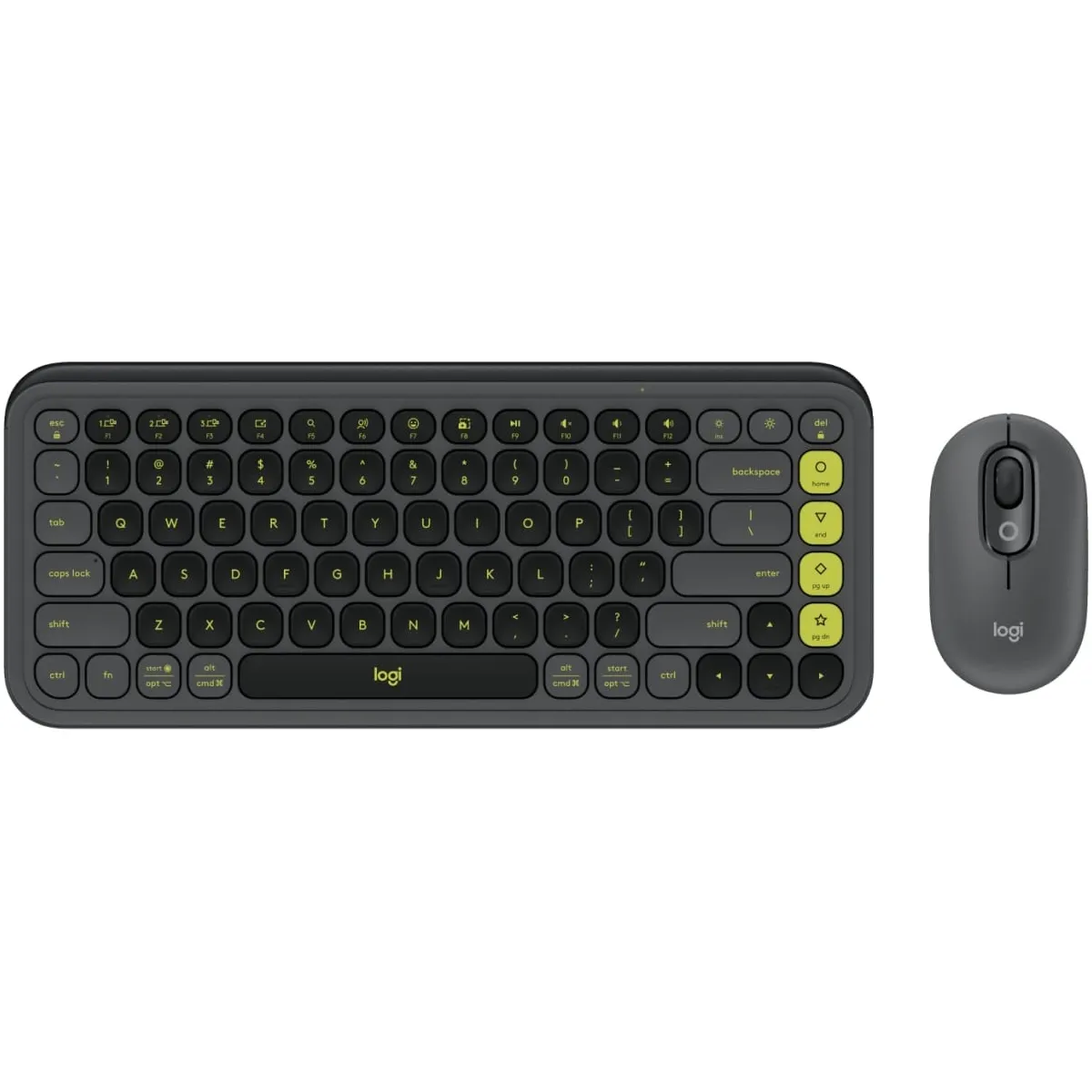 Комплект (клавіатура, миша) бездротовий Logitech Pop Icon Combo Graphite (920-013156) - зображення 1