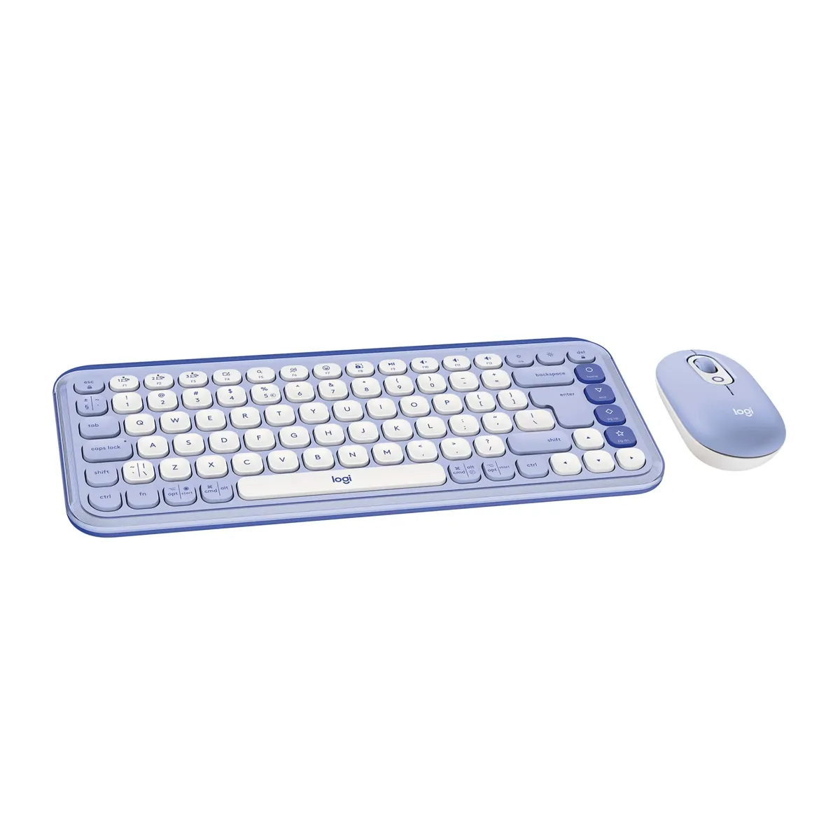 Комплект (клавіатура, миша) бездротовий Logitech Pop Icon Combo Lilac (920-013078) - мініатюра 2