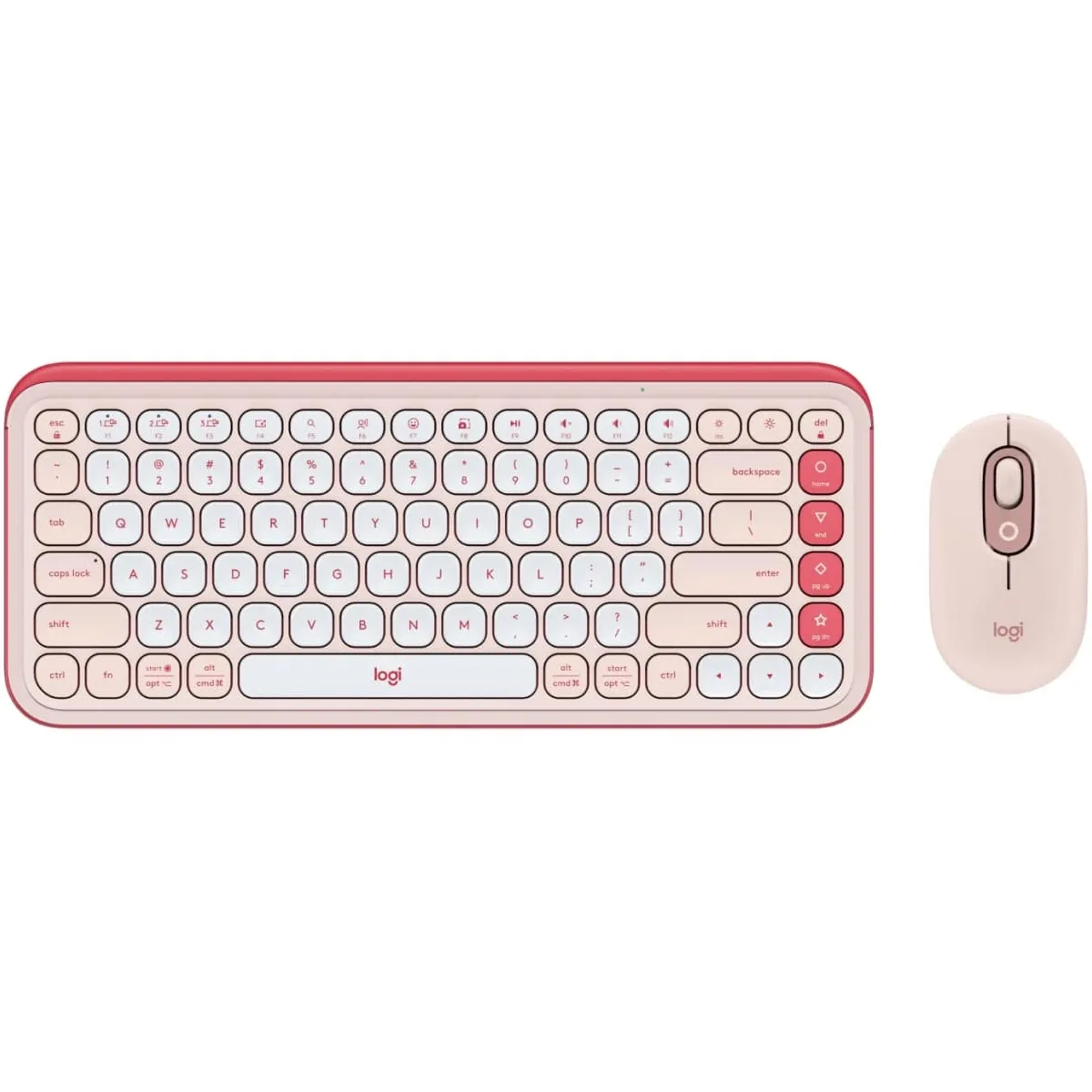Комплект (клавіатура, миша) бездротовий Logitech Pop Icon Combo Rose (920-013142) - зображення 1