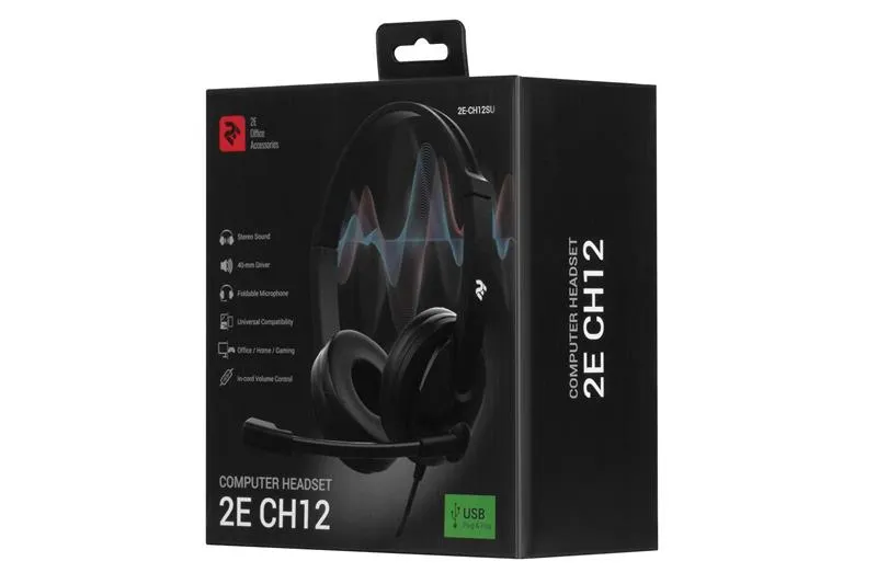 Гарнітура 2E CH12 USB Black (2E-CH12SU) - мініатюра 7
