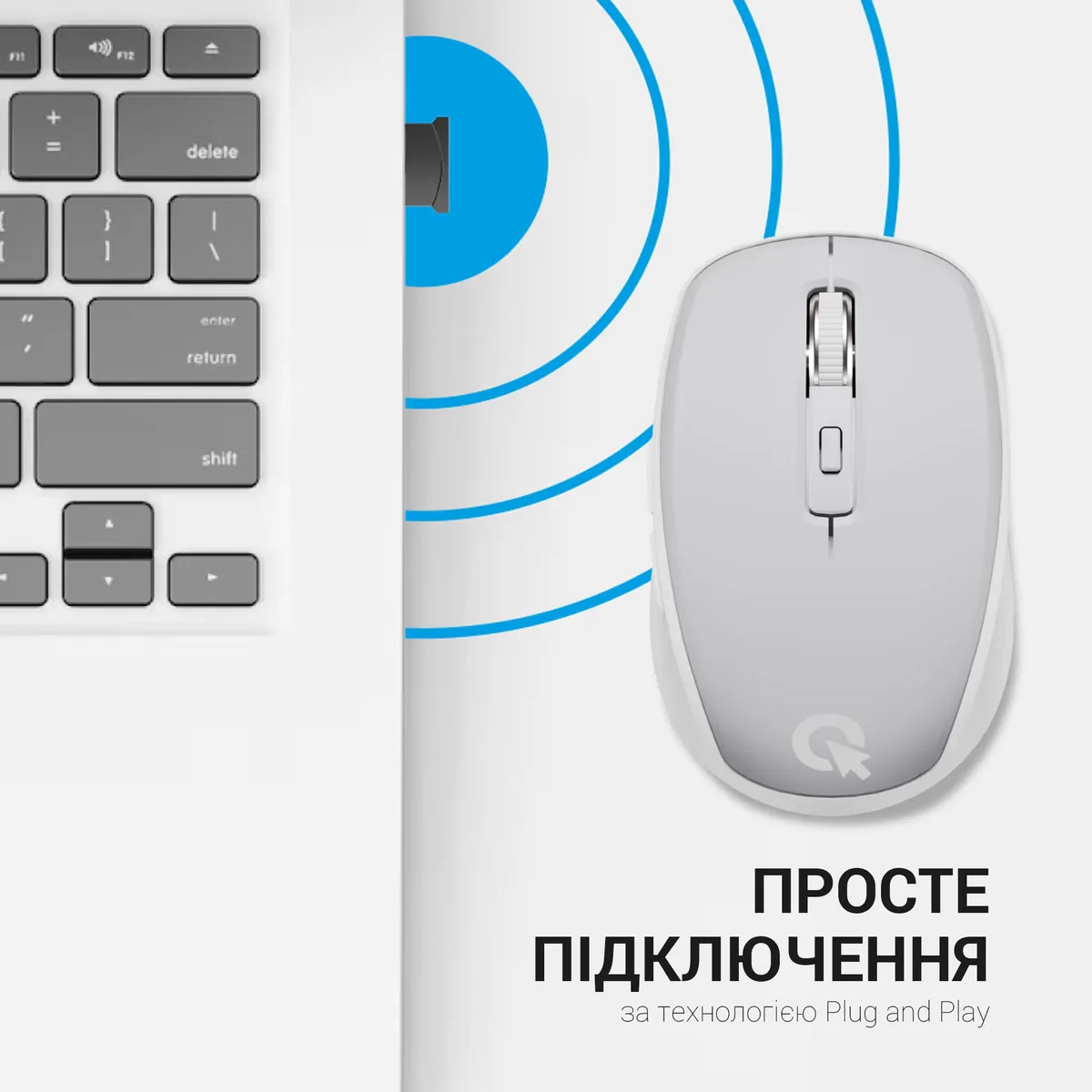 Миша бездротова OfficePro M267G Gray - мініатюра 8