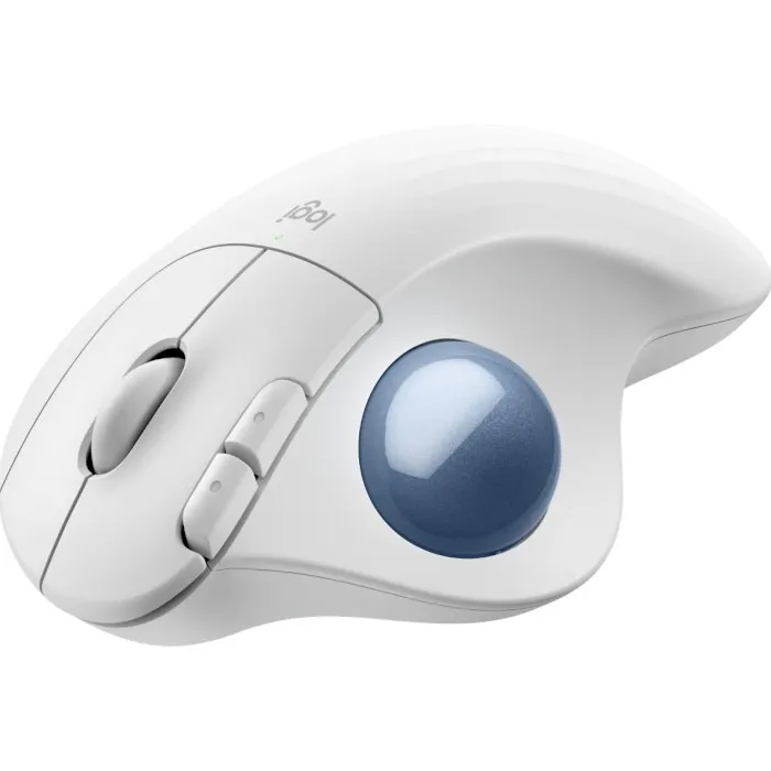 Миша бездротова Logitech Ergo M575S Off-White + Blue Ball (910-007030) - мініатюра 3