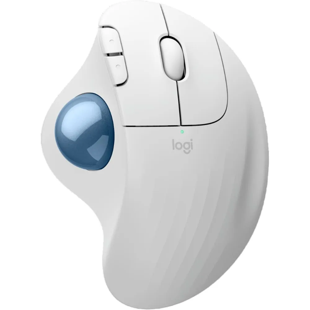 Миша бездротова Logitech Ergo M575S Off-White + Blue Ball (910-007030) - мініатюра 8