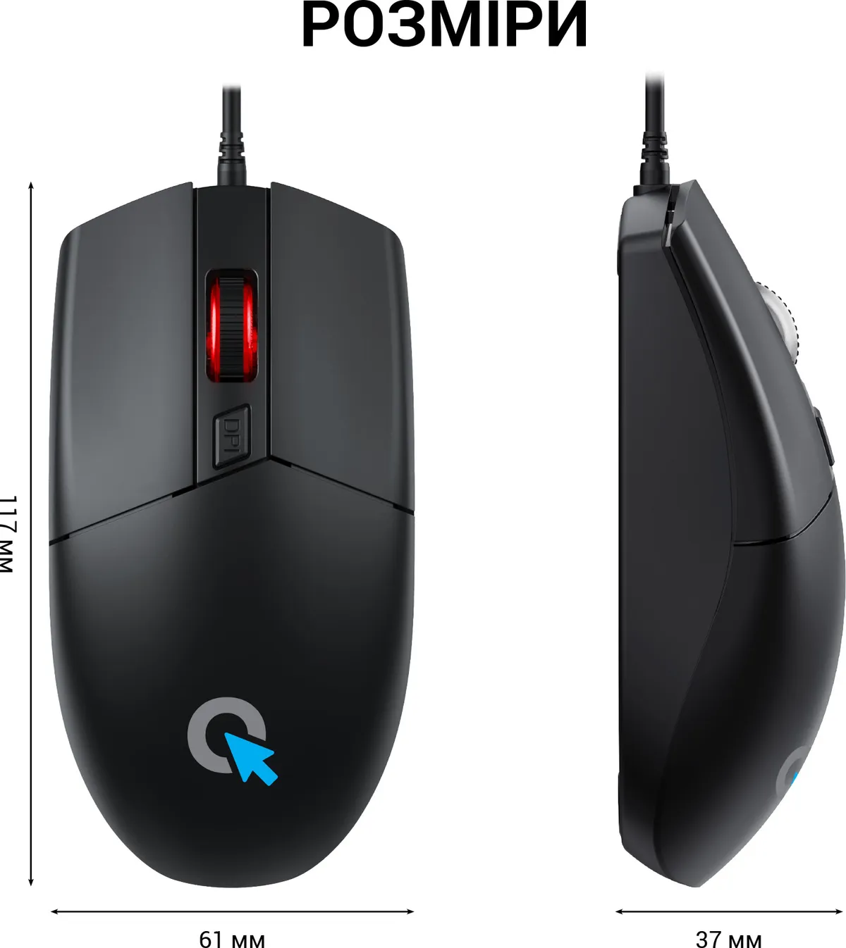 Миша OfficePro M115 Black - мініатюра 4