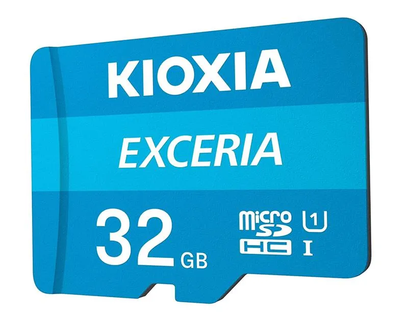 Карта пам`ятi MicroSDHC 32GB UHS-I Class 10 Kioxia Exceria R100MB/s (LMEX1L032GG2) + SD-адаптер - мініатюра 2