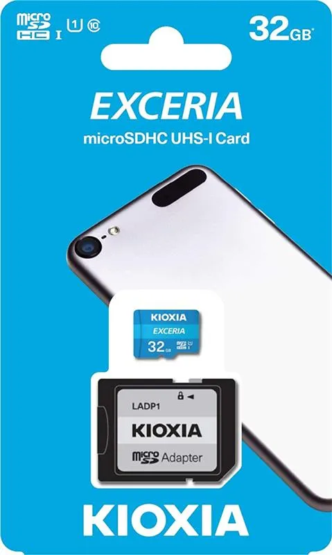Карта пам`ятi MicroSDHC 32GB UHS-I Class 10 Kioxia Exceria R100MB/s (LMEX1L032GG2) + SD-адаптер - мініатюра 4