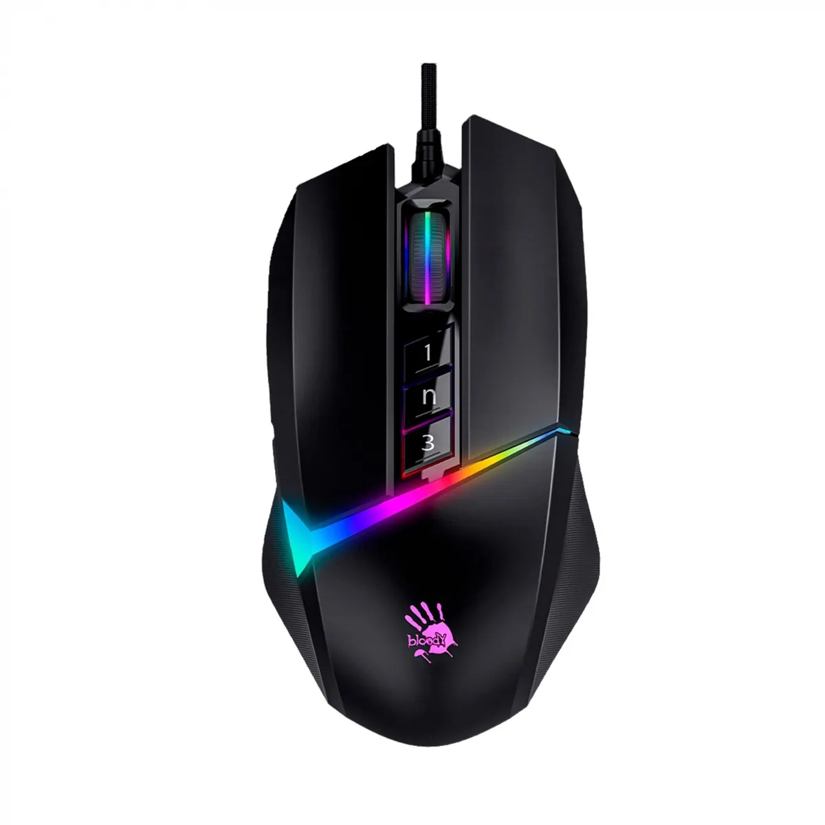 Миша A4Tech Bloody W60 Max Stone Black - зображення 1