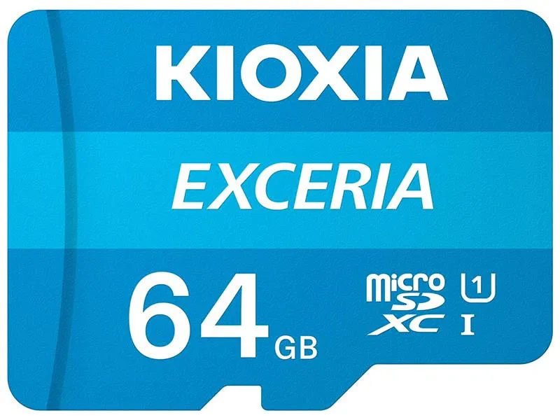 Карта пам`ятi MicroSDXC 64GB UHS-I Class 10 Kioxia Exceria R100MB/s (LMEX1L064GG2) + SD-адаптер - зображення 1