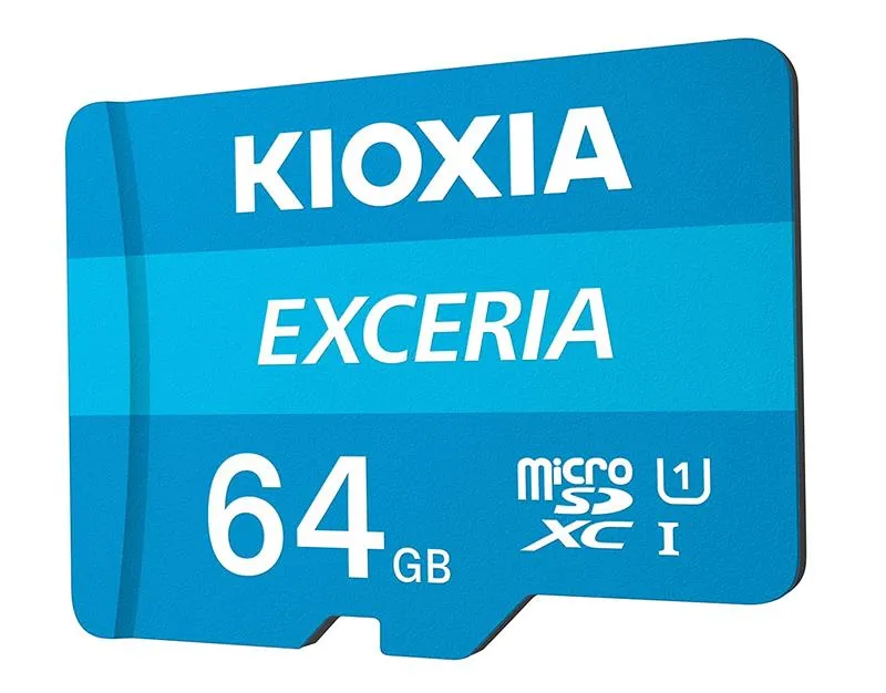 Карта пам`ятi MicroSDXC 64GB UHS-I Class 10 Kioxia Exceria R100MB/s (LMEX1L064GG2) + SD-адаптер - мініатюра 2