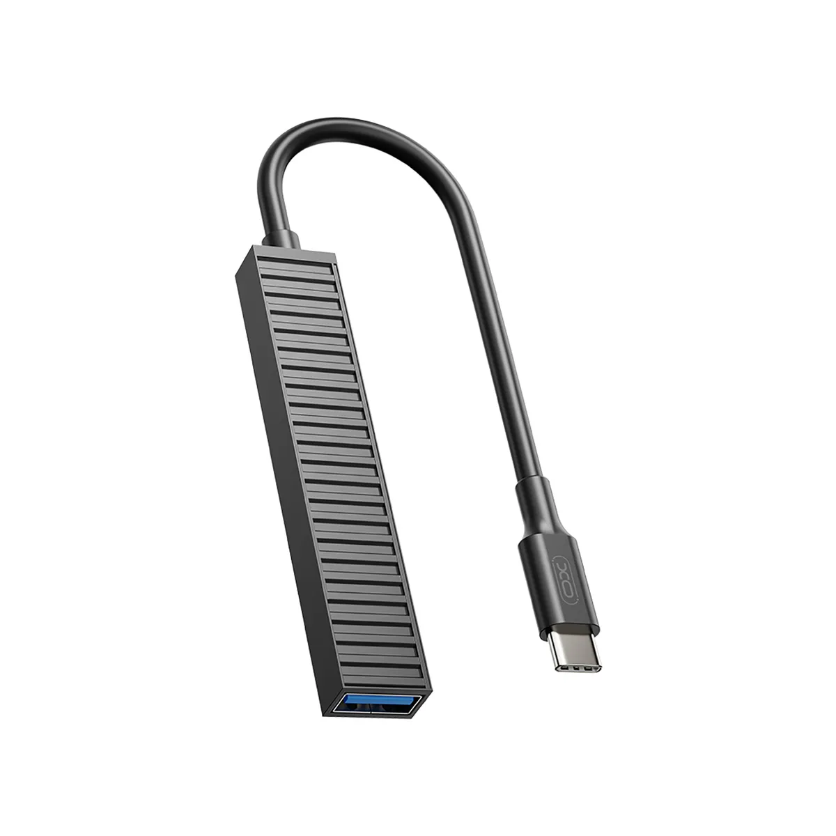 USB-хаб XO USB Type-C 3-в-1 (HUB014B.black) - мініатюра 2