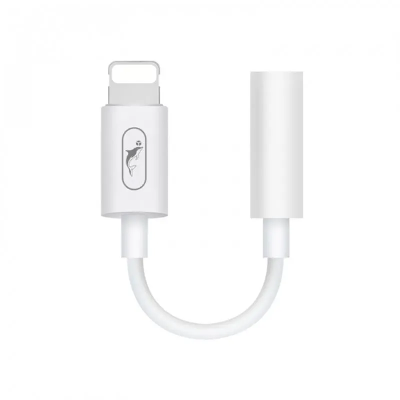 Перехідник SkyDolphin AU02 Lightning - 3.5 мм (M/F) White (SDADPT-00017) - зображення 1