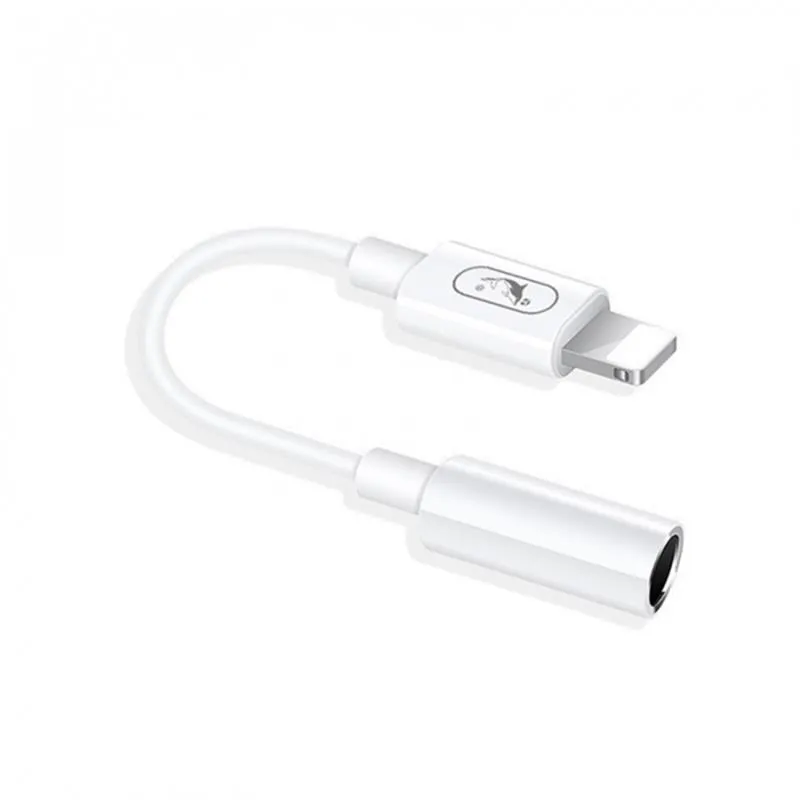 Перехідник SkyDolphin AU02 Lightning - 3.5 мм (M/F) White (SDADPT-00017) - мініатюра 2
