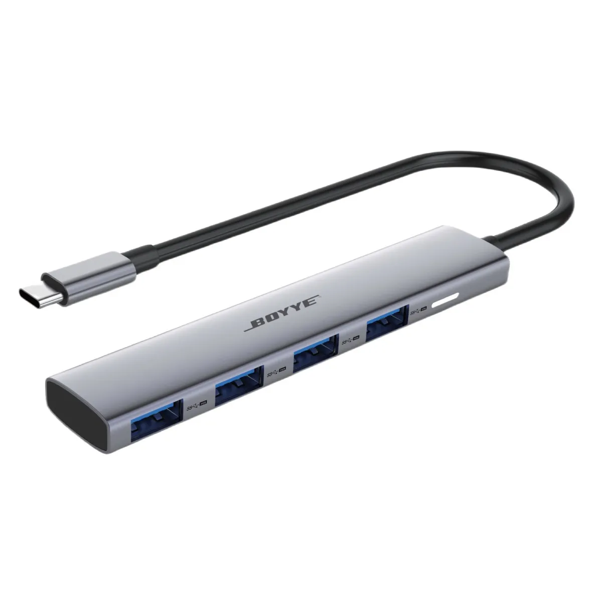 USB-хаб Boyye UC-403A USB Type-C 4-в-1 - зображення 1