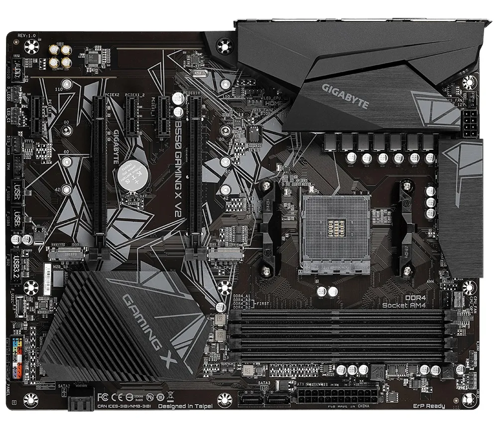 Материнська плата Gigabyte B550 Gaming X V2 Socket AM4 - мініатюра 2